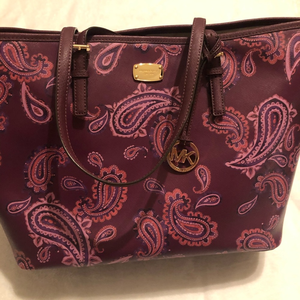 Michael Kors large paisley tote
